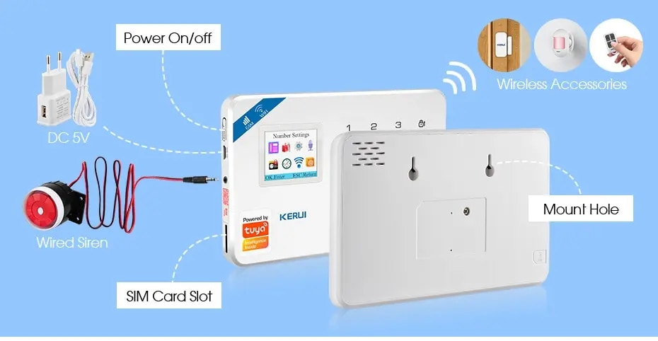 Bộ báo động có kết nối WIFI GSM W18