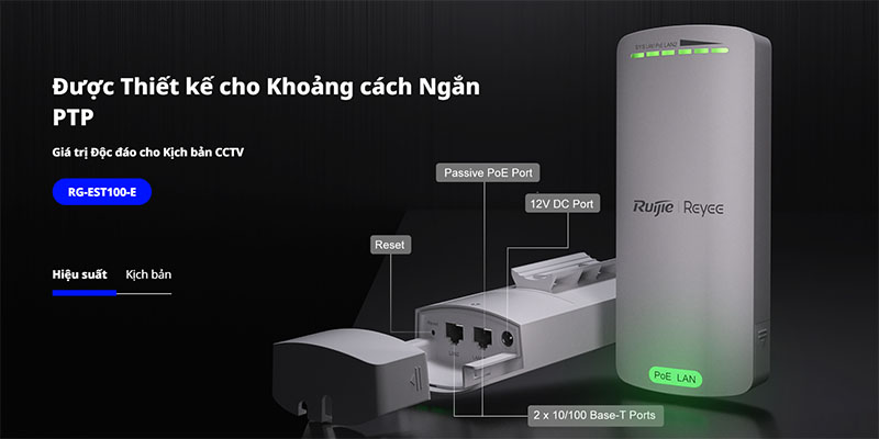 Thiết bị wifi ngoài trời Ruijie RG-EST100-E